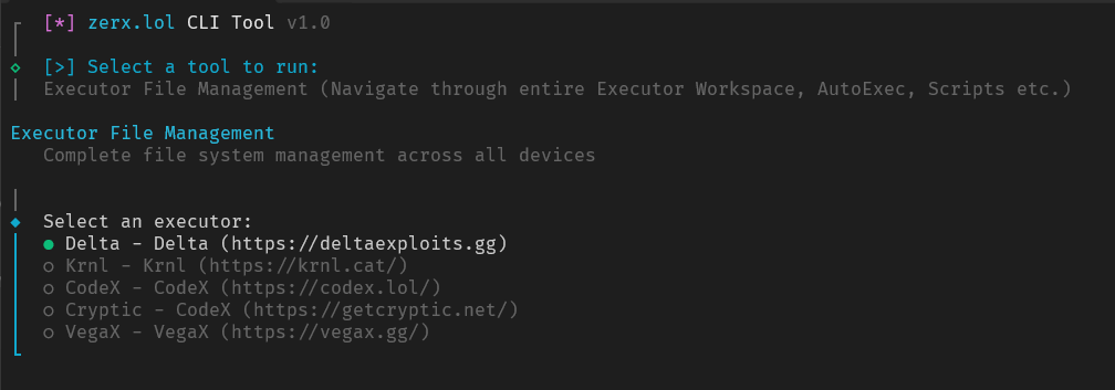 executor-selection